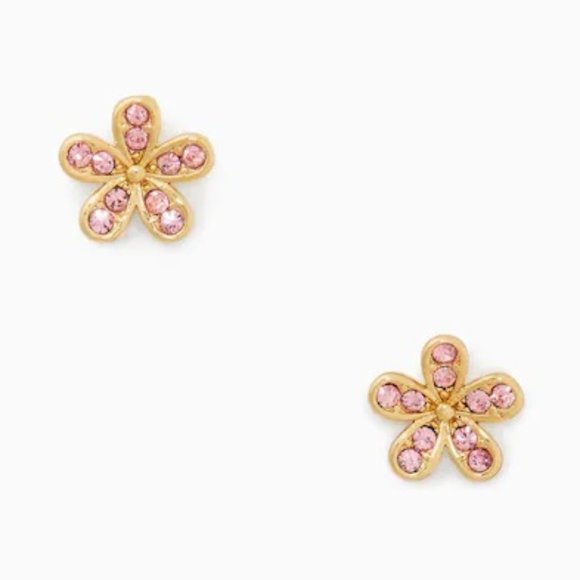 ♠️ Kate Spade ♠️️ Gleaming Peach Gardenia Flower Studs - Picture 5 of 7